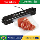 Máquina De Selar A Vácuo Alimentos Residencial Saco Plástico