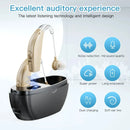 Digital Rechargeable Hearing Aids for Seniors - Noise Cancelling 5-Level Volume Clear Sound with Charging Case