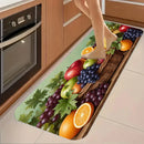Modern Fruit Pattern Kitchen Rug - Soft Comfort Area Mat - Home Decor Runner for Bedroom Living Room Laundry Bathroom Door Mat