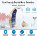 Digital Rechargeable Hearing Aids for Seniors - Noise Cancelling 5-Level Volume Clear Sound with Charging Case