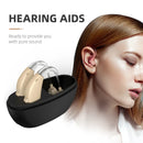 Digital Rechargeable Hearing Aids for Seniors - Noise Cancelling 5-Level Volume Clear Sound with Charging Case