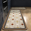 IKAMA American Kitchen Crystal Velvet Floor Mats Are Water-Absorbent, Anti-Slip Oil-Proof Washable And Disposable For Home Decor