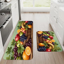 Modern Fruit Pattern Kitchen Rug - Soft Comfort Area Mat - Home Decor Runner for Bedroom Living Room Laundry Bathroom Door Mat