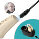 Digital Rechargeable Hearing Aids for Seniors - Noise Cancelling 5-Level Volume Clear Sound with Charging Case